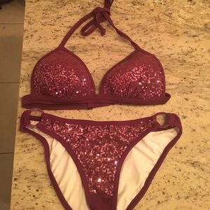 Glitter bathing suit